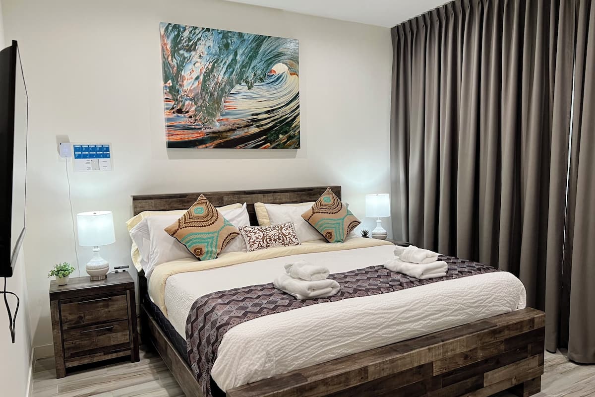 Apartamento exclusivo | 2 quartos, roupas de cama de algodão egípcio, roupas de cama premium