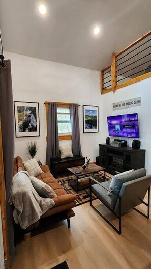 Smart TV, fireplace, books, stereo - Hidden In The Woods-hot tub-firepit-Clawfoot tub/Generator (Blue Ridge)