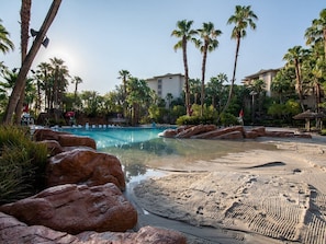 A heated pool