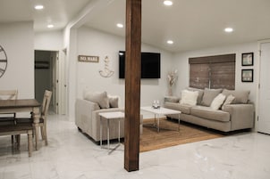 Three Amigos - Private Home | Living area | 55-inch LED TV with satellite channels, TV