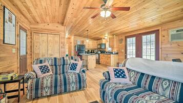 TV, fireplace, DVD player