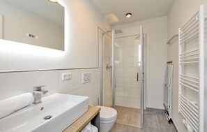 Shower, hair dryer