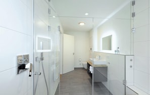 Shower, hair dryer