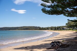 Beach nearby, sun-loungers