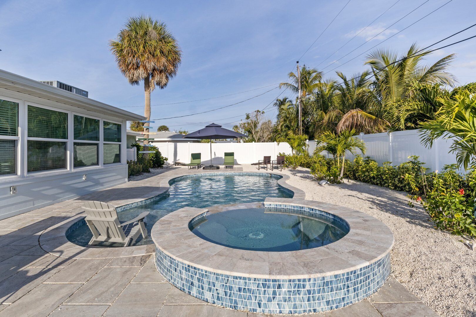 Et oppvarmet basseng