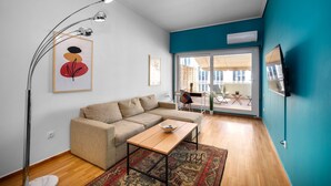 Apartemen, 1 Tempat Tidur Queen dengan tempat tidur Sofa | Area keluarga
