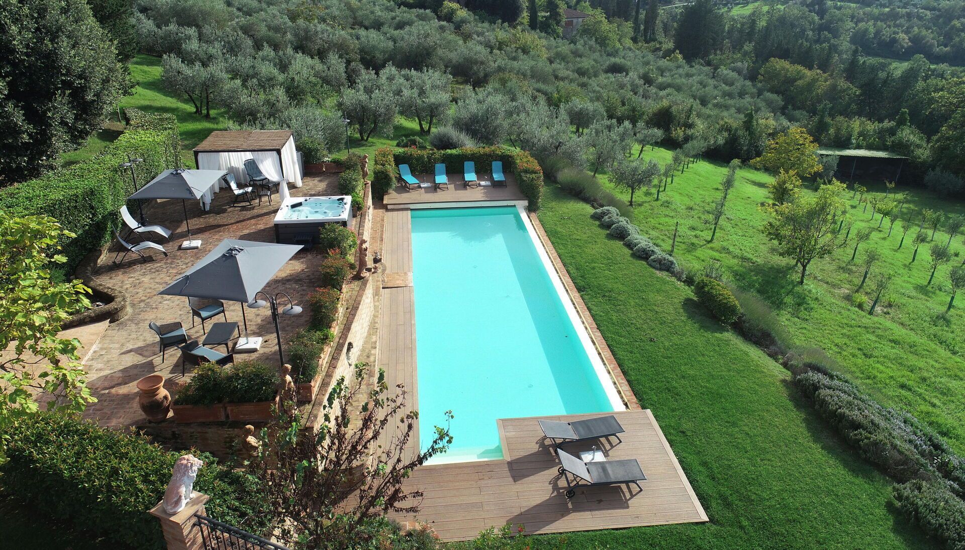 Una piscina riscaldata