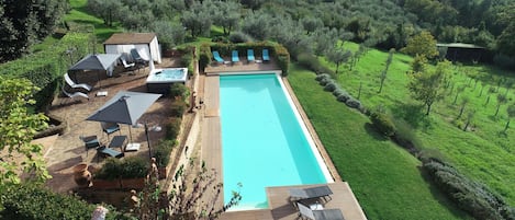 A heated pool