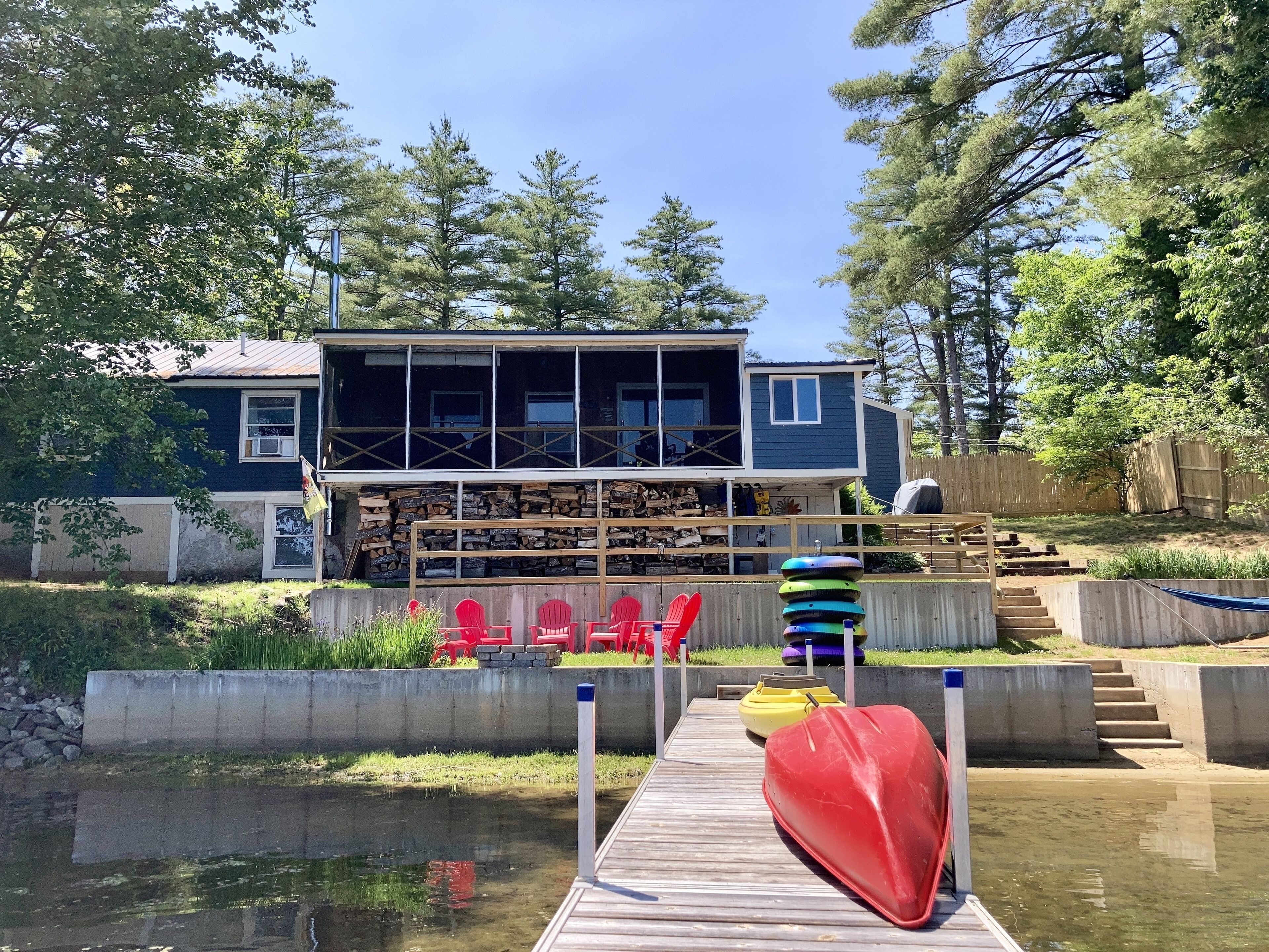 Big Pine Lakefront Cottage with Dock, Fire Pit & BBQ