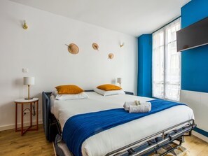 Strykjärn/strykbräda, wi-fi och sängkläder