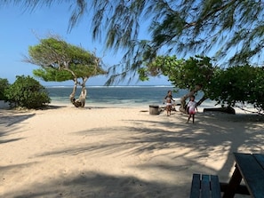 Vlak bij het strand