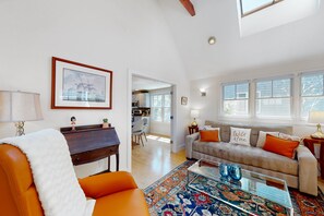 TV, Hulu, streaming services - Inviting condo near famed beaches/trails with screened porch & washer/dryer (Provincetown)