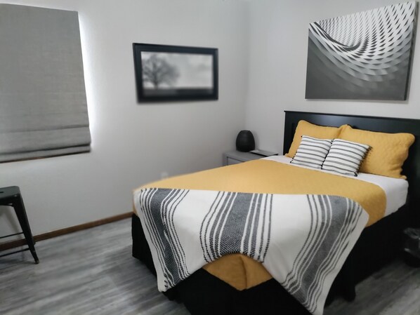 3 bedrooms, iron/ironing board, travel cot, WiFi