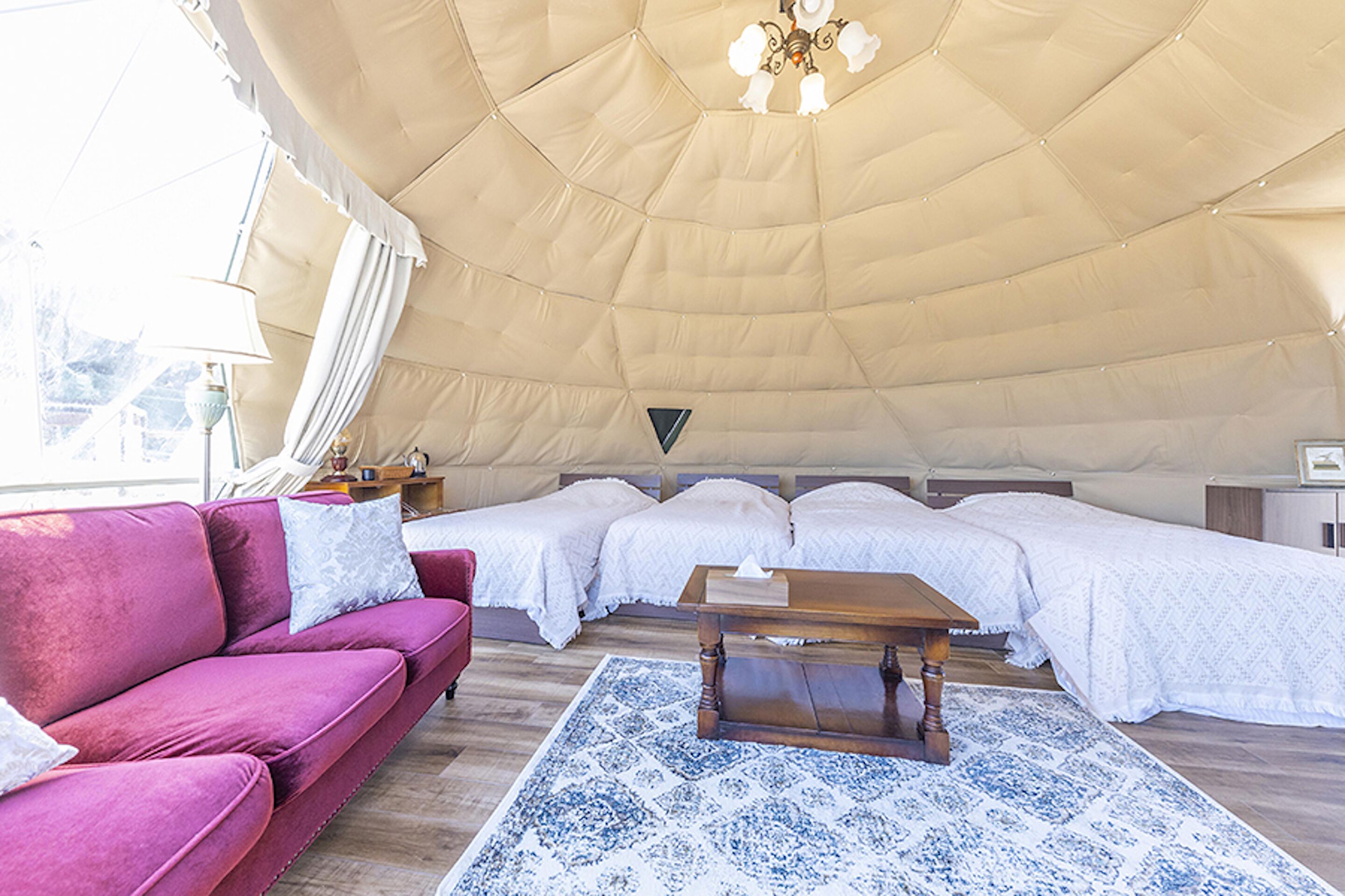 dome tent | free wifi, bed sheets