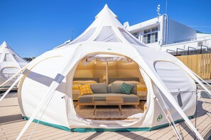 Telttamajoitus (Rotasbell) | Ilmainen Wi-Fi, vuodevaatteet