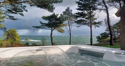 Maison moderne avec jardin, Vue mer, SPA, AccĂšs direct GR34, Plage Ă 100 m