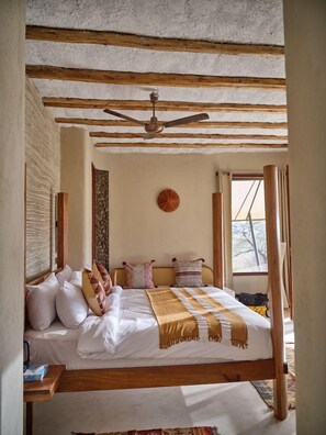 In-room safe, bed sheets - Surana Buffalo Springs (Archers Post)