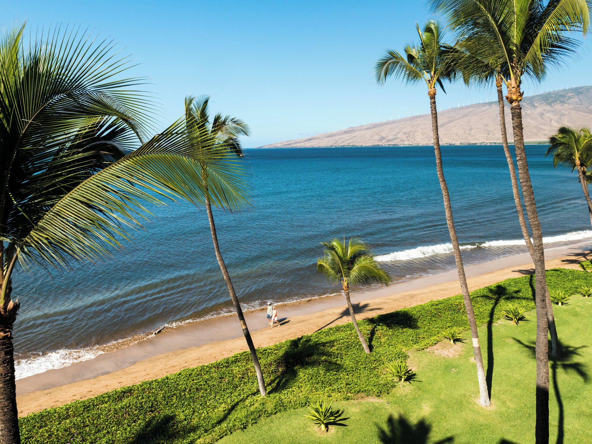 Am Strand, Liegestühle, Strandtücher