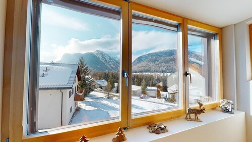 Renovated small loft furnished in alpine style perfect for couples or families.