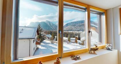 Renovated small loft furnished in alpine style perfect for couples or families.