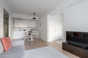 Deluxe Apartment | Living area - Stylish New 1BR Home with Sauna, Hosts 4 Guests (Tampere)