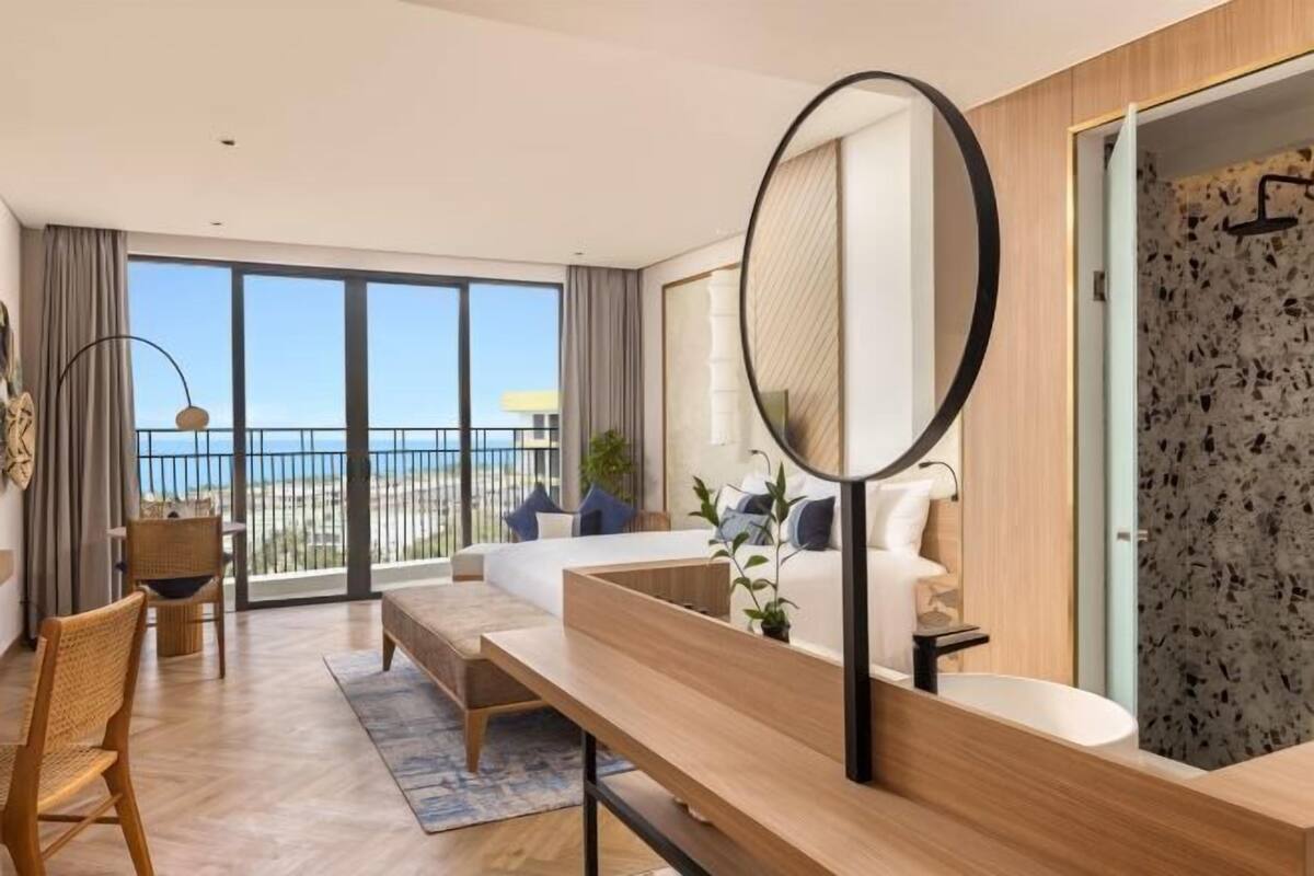 In-room safe, desk, laptop workspace, blackout curtains