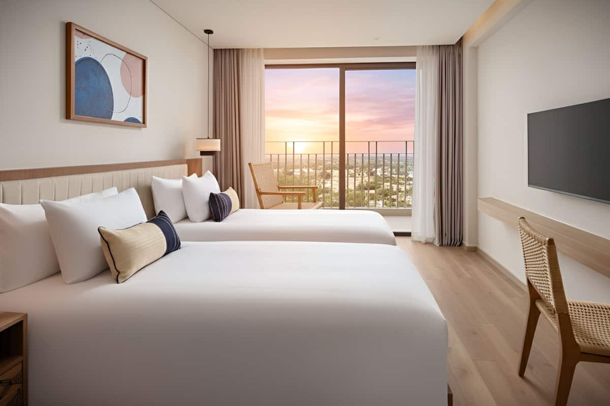 Studio, 2 Single Beds | Balcony