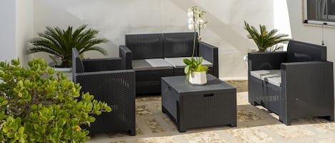 Quarto superior | Terraço/pátio