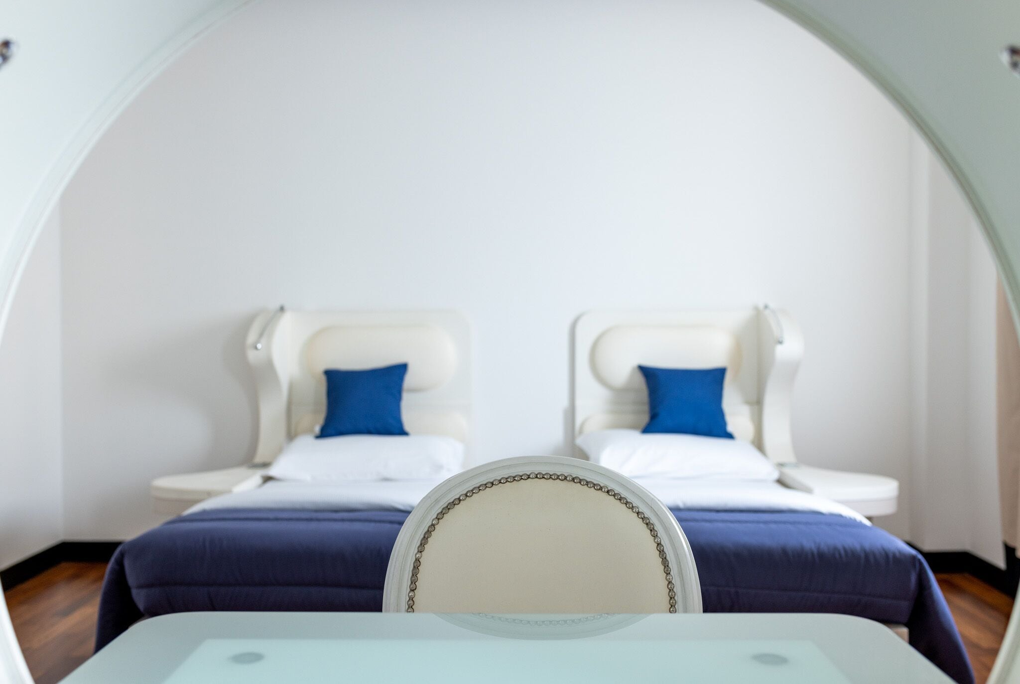 Desk, free WiFi, bed sheets