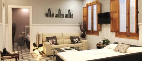 1 soverom, strykejern/-brett, wi-fi og sengetøy