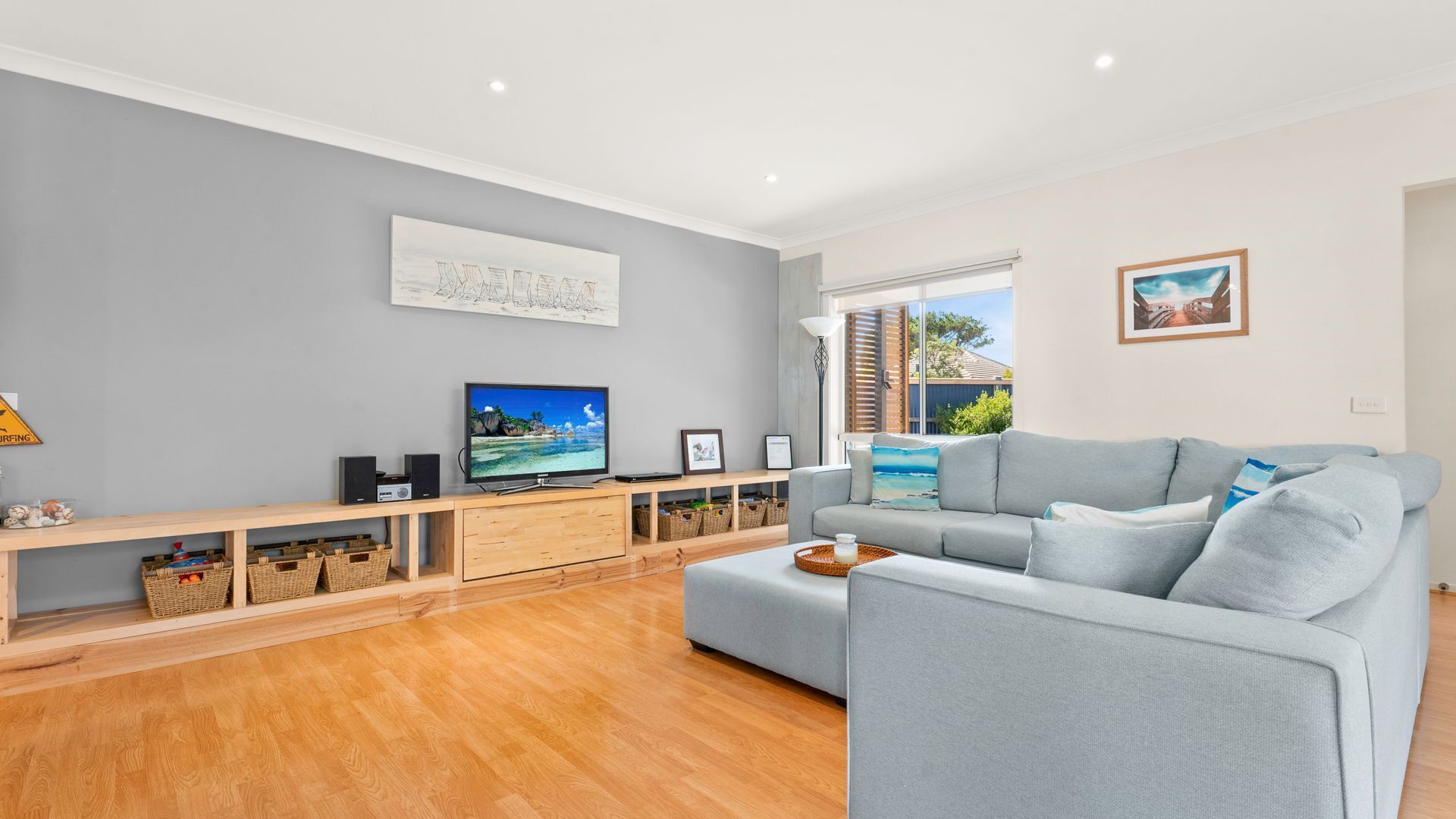 TV, fireplace, DVD player, video library