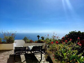 Terrace/patio - Casita with sea views and barbecue in Villa de Mazo, La Palma (Villa de Mazo)