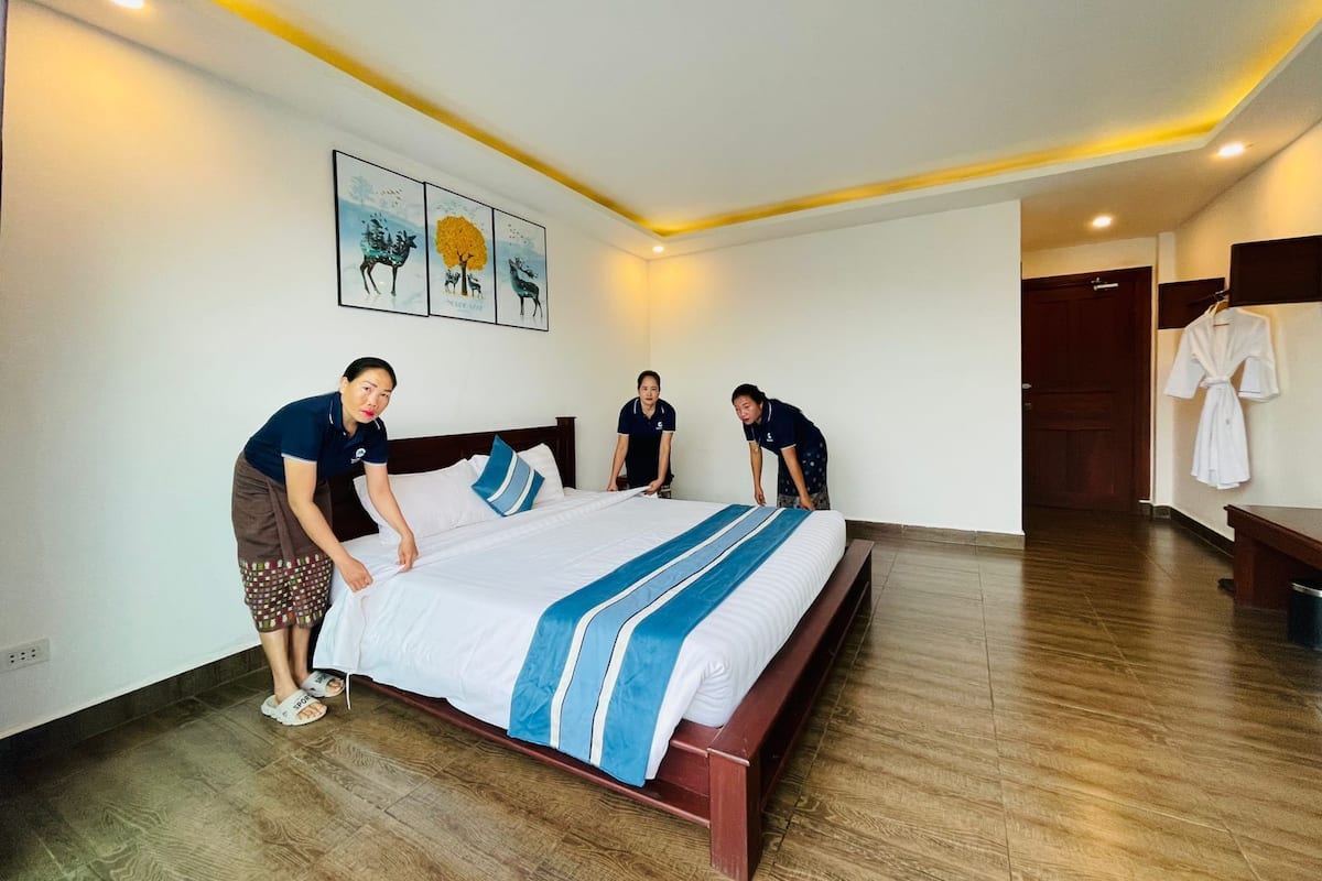 Wifi gratis y ropa de cama