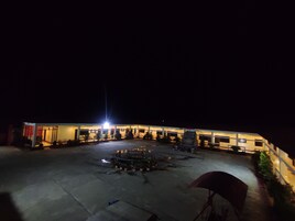 Outdoor banquet area