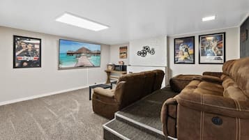 Smart TV, video games, books, video library