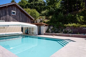 A heated pool