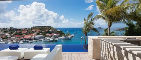 Infinity-Pool, beheizter Pool