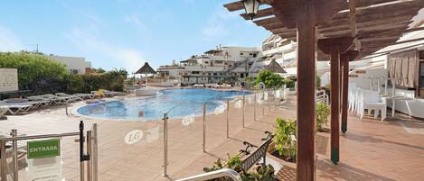 A heated pool