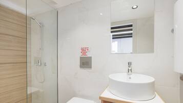 Free toiletries, hair dryer, towels