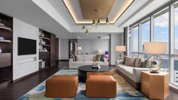 Presidential Suite, 1 King Bed | Living room