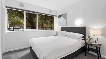 1 bedroom, iron/ironing board, bed sheets