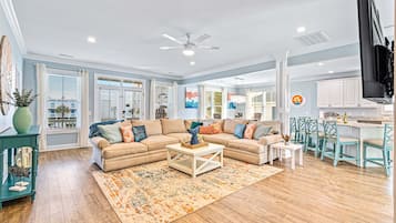 Smart TV, video games, books, stereo