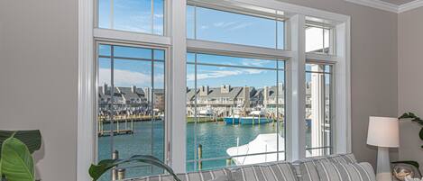 TV connectée, cheminée, livres