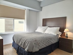 2 bedrooms, desk, iron/ironing board, WiFi