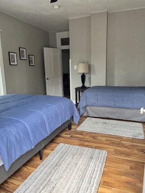 2 bedrooms, desk, iron/ironing board, travel cot