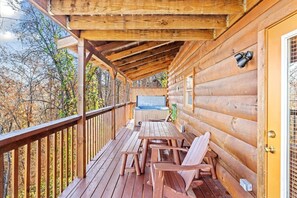 Ferienhütte, 5 Schlafzimmer | Außen-Whirlpool