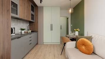 Studio, Balcony | Living room