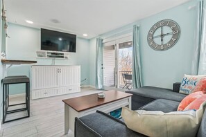 Smart TV, DVD player, books