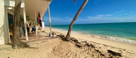 On the beach