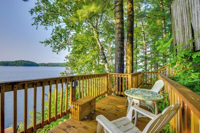 Lakefront Harrisville Cabin w/ Dock & Decks!